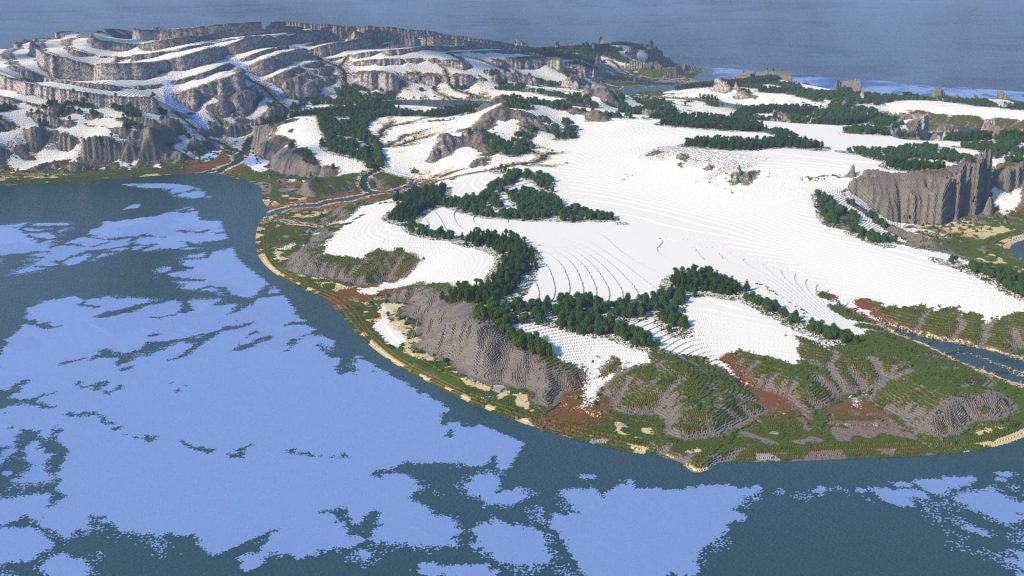 4k Winter Minecraft Map - Dekan - by McMeddon